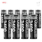 MATOV Li-ion AAA and AA Rechargeable Batteries USB Lithium-ion 3400mWh 1.5V AA Rechargeable Batteries+1100mWh 1.5V AAA Battery
